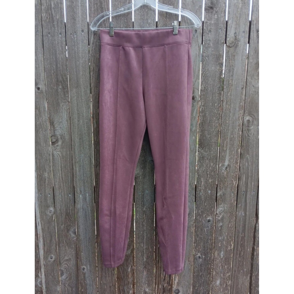 Stevie Old Navy FAUX Suede Stretch Pants Womans Small/ Pink Polyester & Spandex